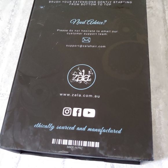 Zala Premium Clip In Hair Extensions 100% Human Hair Dark Brown 12” - Picture 13 of 13